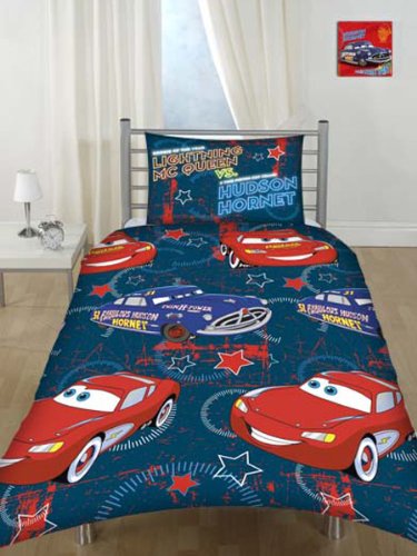 Childrens Toyshop  Kitchen & Housewares : Disney Cars Supercharged Duvet Cover and Pillowcase bedding