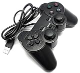 Importer520 Dual Shock USB Gamepad Controller for PC(Supports WIN98/ME/2000/XP/VISTA/WIN7) with Gripped Joysticks, Ergonomic Design and the Capability to Switch Between Digital and Analog Functions