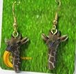 Giraffe - Giraffe Figurine Jewelry - Earrings