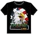 The Legend Lives with Bald Eagle and Flag Motorcycle T-Shirt