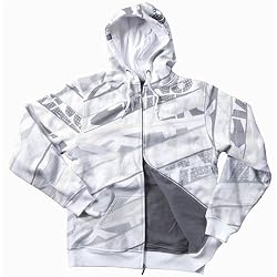 Answer Racing F-10 Men's Hoody Zip Fashion Sweatshirt - White