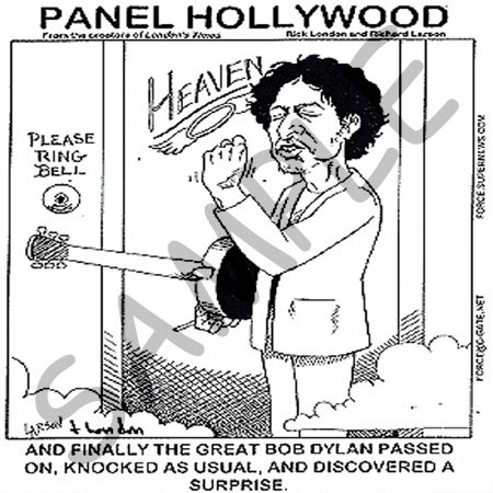 Londons Times Funny Music Cartoons - Bob Dylan Collectible, Knockin On Heaven s Door Ring Doorbell Please - Light Switch Covers - single toggle switch