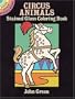 Circus Animals Stained Glass Coloring Book