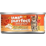 IAMS PURRFECT DELIGHTS Pate in Gravy Chicken-dulgence Entr&eacute;e Wet Canned Cat Food 3 oz. (Pack of 24)