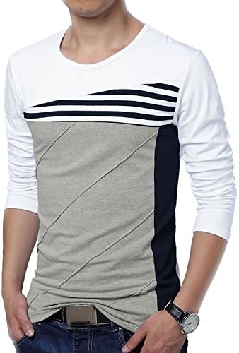 Moon Soul Color Block Stripes Tee Shirt