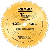 Ridgid R1260C 21073 12-Inch by 60T Combination Saw Blade