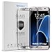 Galaxy S7 Edge Screen Protector, Arbalest 3D Curvered High Definition Tempered Glass Full Coverage Screen Protector for Samsung Galaxy S7 Edge (2016) - Silver Frame