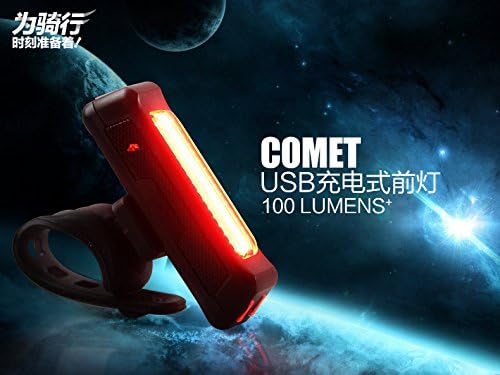 AMAZING162 USB Rechargable LED 100 Lumens Front Bike Light