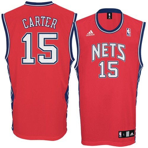 adidas New Jersey Nets #15 Vince Carter Red Replica Basketball Jersey