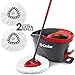 O-Cedar Easywring Microfiber Spin Mop & Bucket Floor Cleaning System with 2 Extra Refills