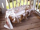 Clairebella Moses Basket - Cottage Roses