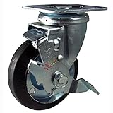 ナンシン 産業用キャスター ゴム(ベアリング入り) 125mm STC-125 CBC S-2