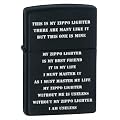 Zippo Zippo Card Lighter - Black Matte