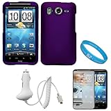 Purple Durable Protective Rubberized Crystal Hard Case Cover for AT&T Wirel ....