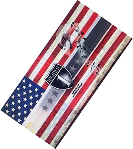 Toyobuy American Flag Printed Outdoor Seamless Summer Beach Kerchief Scarf