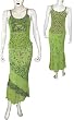 Skirt Top Set Georgette Embroidery Womens Casual Sundresses Size S