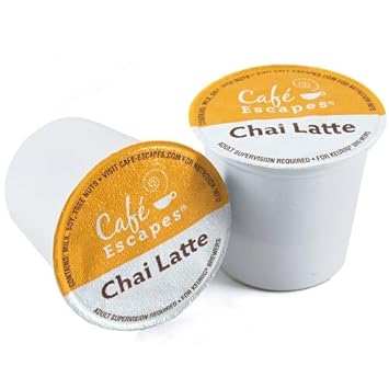 Cafe Escapes Chai Latte Tea Keurig K-Cups 16 Count