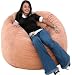 4-feet Rust Cozy Sac Bean Bag Chair Love Seat