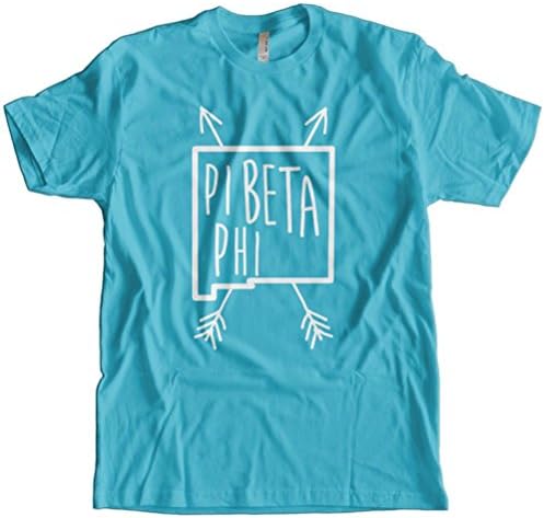 Fast Yeti Tees Adult Pi Beta Phi New Mexico Tee T-Shirt FT XL Tahiti Blue