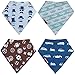 Baby Bandana Drool Bibs for Teething Drooling 4 Pack Boys Bibs Set by Babysta