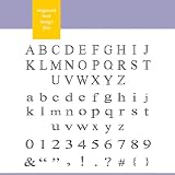 Xyron Engraved Font design disc for Xyron Design Runner