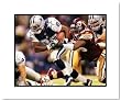 Emmitt Smith Dallas Cowboys NFL Double Matted 8x10 Photograph Rushing Against the Redskins