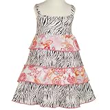 Little Girls Clothes ZEBRA Ruffle Summer Dress MAD SKY Boutique Girl 2T-6X