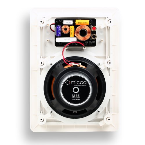 Micca M-6S 6.5 Inch 2-Way In-Wall Speakers with Pivoting 1