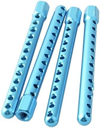 XJJ HSP 1022037 4pcs Blue Aluminum Body Post Mounts for HSP RC 1/10 Car Upgrade Parts 94122 94123