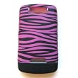 RIM Blackberry Storm 9530 Thunder 9500 Rubberized Snap On Protector Hard Case Image Cover Slider Cover Hot Pink Zebra