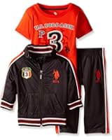 U.S. Polo Assn. Baby Boys' Tricot Athletic Jog Set