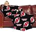 New Jersey Devils Adult Comfy Throw Blanket with Sleeves