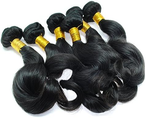 Badshop brazilian virgin hair Loose Wave 100% Human Hair Natural Color