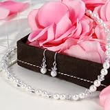 Personalized Pearl & Crystal Jewelry Set