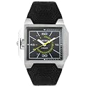 Diesel Men's Lefty Stainless Steel and Black Leather Strap Watch #DZ1266
