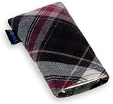 yomix Handytasche TASCHE Nils Maßanfertigung für APPLE iPod Touch 16GB aus Schottenkaro mit Display-Reinigungsfunktion durch Microfaserinnenfutter