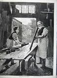 WOODWORK TABLE JOINER CARPENTER JOHN WHITE FINE ART