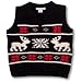 Hartstrings Infant Boys Black Holiday Sweater Vest