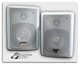 New Pair White Outdoor Speakers Acoustic Audio 151W NR