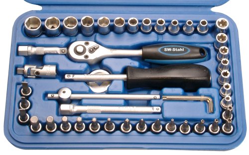 SW-Stahl 06447L Steckschl&uuml;sselsatz 0,6 cm (0,25 Zoll = 1/4 Zoll), 47 tlg. Preisvergleich