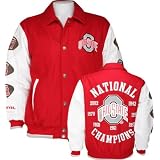 Ohio State Buckeyes Commemorative Wool and Leather Varsity Jacket - XX-Large