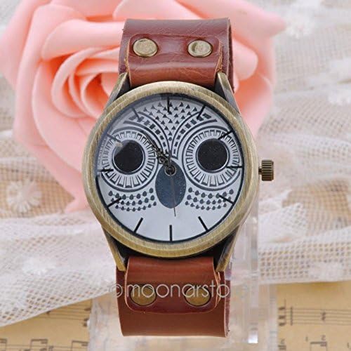 Second Face 2015 Leather Quartz Watch Owl Pattern Unisex Whatch Case 2564 Pu Band Quartz Wristwatch Pmhm573*50