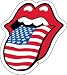 The Rolling Stones - USA Tongue - Sticker / Decal Image