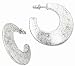 Primrose Hill E2665 Women's Silver Burnished Hoop Earrings