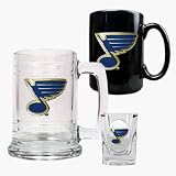 St. Louis Blues 15 oz. Tankard, 15 oz. Ceramic Mug and 2 oz. Shot Glass Set