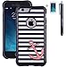iPhone 6 6s Case, True Color® Coral Anchor on Chevron & Zebra Emboss Printed Impact Resistant TPU Protective Anti-slip Grip Snap-On Soft Rugged Cover for iPhone 6 (4.7”)+FREE Stylus & Screen Protector