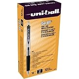 uni-ball Gel RT Micro Point Retractable Pens, 12 Black Ink Pens(69034)