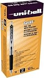 IMAGE OF uni-ball Gel RT Micro Point Retractable Pens, 12 Black Ink Pens(69034)