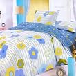 Blancho Bedding - [Blue Green Flowers] 100% Cotton Comforter Cover/Duvet Cover Combo