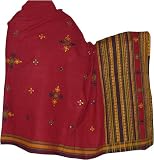 Embroidered Designer Shawl Wraps for Women in Wool with Tribal Design (ktds495)